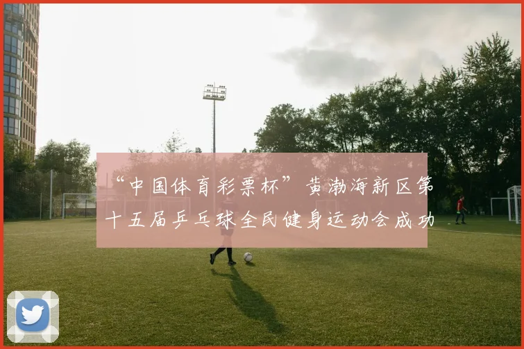 “中国体育彩票杯”黄渤海新区第十五届乒乓球全民健身运动会成功落幕